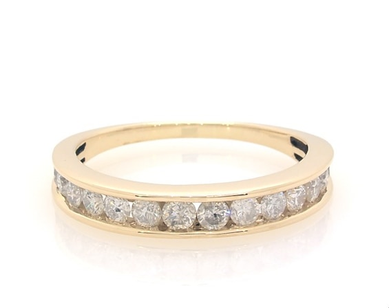 Previously Owned Diamond Anniversary Ring / ct tw Round-cut 10K Gold