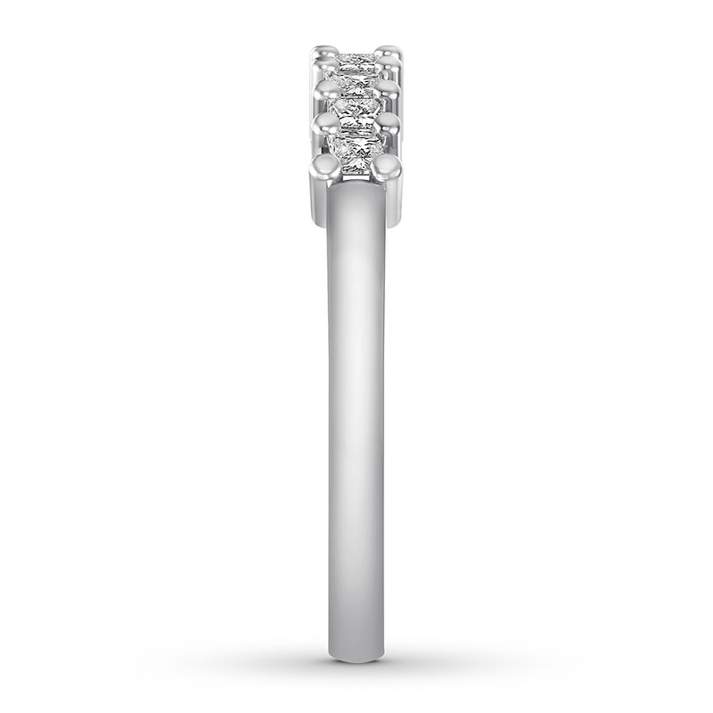 Main Image 2 of Previously Owned Diamond Anniversary Band 1/2 ct tw Princess-cut 14K White Gold