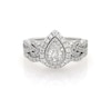 Thumbnail Image 1 of Previously Owned Neil Lane Pear-Shaped Diamond Bridal Set 1 ct tw 14K White Gold Size 5.25