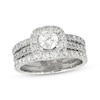 Thumbnail Image 1 of Previously Owned Neil Lane  Round-Cut Diamond Halo Bridal Set 2-3/4 ct tw 14K White Gold Size 9