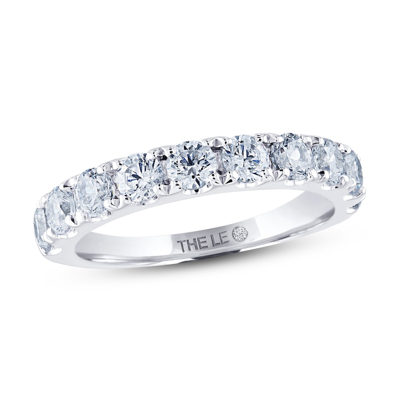 Main Image 1 of Previously Owned THE LEO Diamond Anniversary Ring 1-1/2 ct tw Round-cut 14K White Gold