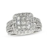 Thumbnail Image 1 of Previously Owned Princess-Cut Multi-Diamond Center Bridal Set 2-1/2 ct tw 14K White Gold Size 7.5