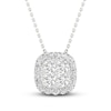 Thumbnail Image 1 of Previously Owned Lab-Grown Diamonds by KAY Necklace 1/2 ct tw 14K White Gold 18&quot;