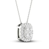 Thumbnail Image 2 of Previously Owned Lab-Grown Diamonds by KAY Necklace 1/2 ct tw 14K White Gold 18&quot;