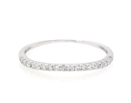 Previously Owned THE LEO Legacy Lab-Grown Diamond Wedding Band 1/2 ct tw 14K White Gold