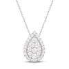 Thumbnail Image 1 of Previously Owned Lab-Grown Diamonds by KAY Necklace 1 ct tw 14K White Gold 18&quot;