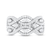 Thumbnail Image 4 of Previously Owned Lab-Grown Diamonds by KAY Open Weave Ring 1 ct tw 14K White Gold