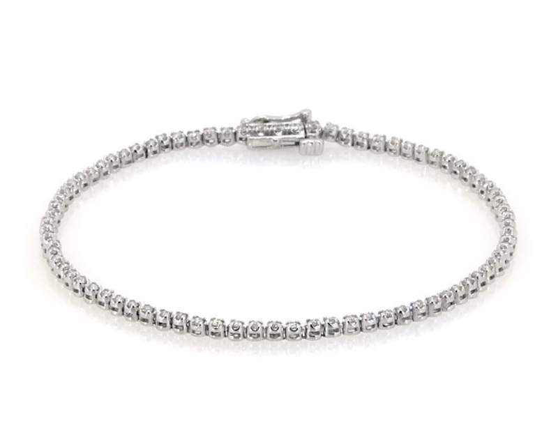 Previously Owned Lab-Created Diamonds by KAY Tennis Bracelet 1 ct tw ...