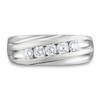 Thumbnail Image 2 of Previously Owned Men's Diamond Wedding Band 5/8 ct tw 14K White Gold