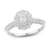 Thumbnail Image 1 of Previously Owned Diamond Engagement Ring 7/8 ct tw Oval/Round 14K White Gold