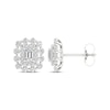 Thumbnail Image 1 of Previously Owned Lab-Grown Diamonds by KAY Emerald-Cut Stud Earrings 1 ct tw 14K White Gold