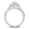 Thumbnail Image 3 of Previously Owned Lab-Grown Diamonds by KAY Cushion Frame Engagement Ring 1 ct tw 14K White Gold