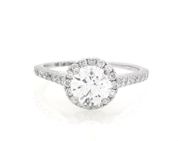 Previously Owned Lab-Grown Diamonds Engagement Ring 1-1/3 ct tw 14K White Gold