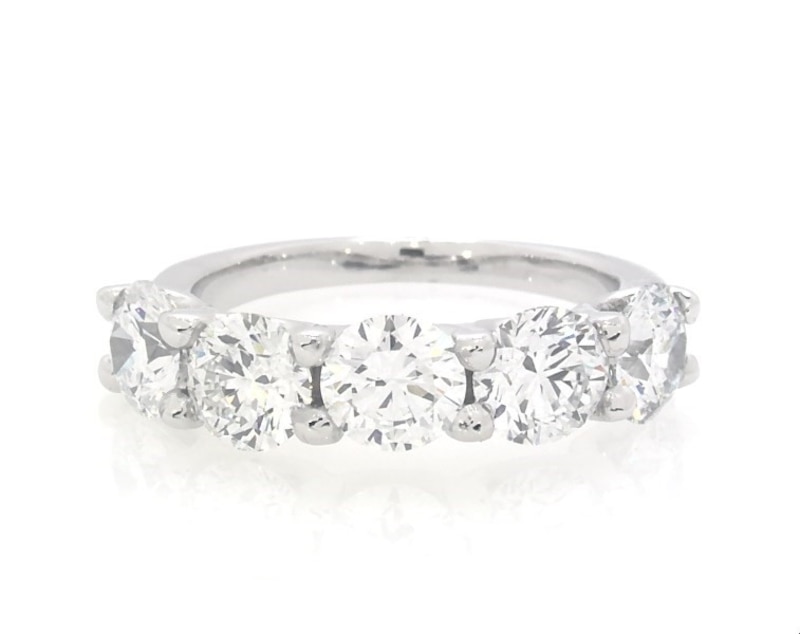 Main Image 1 of Previously Owned Lab-Grown Diamonds Anniversary Ring 2 ct tw 14K White Gold