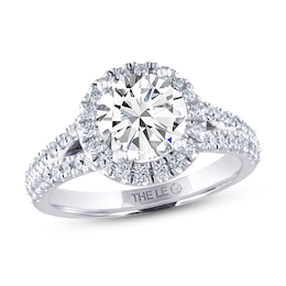 Previously Owned THE LEO Diamond Engagement Ring 1-7/8 ct tw Round-cut 14K White Gold