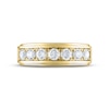 Thumbnail Image 3 of Previously Owned Men's THE LEO Diamond Wedding Band 1-1/2 ct tw Round-cut 14K Yellow Gold Size 10