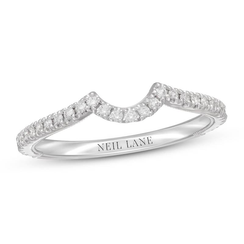 Main Image 1 of Previously Owned Neil Lane Diamond Wedding Band 1/5 ct tw Round-cut 14K White Gold