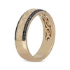 Thumbnail Image 2 of Previously Owned Neil Lane Men's Black Diamond Wedding Band 1/2 ct tw Round-Cut 14K Yellow Gold