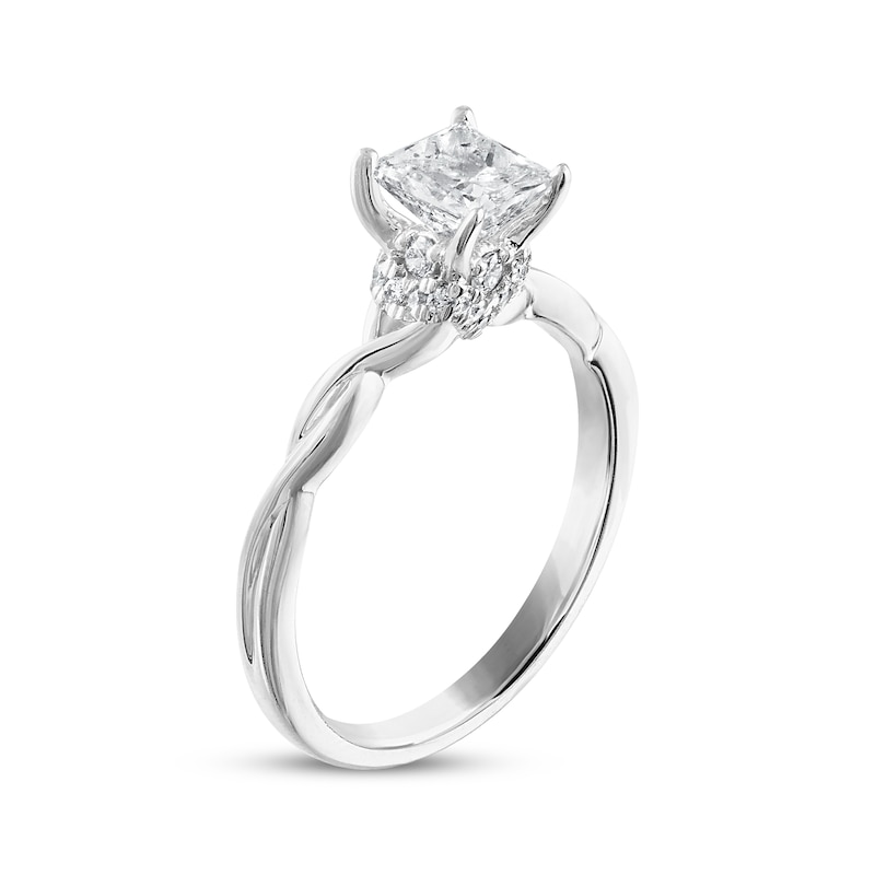 Previously Owned Diamond Solitaire Engagement Ring 3/4 ct tw Princess ...