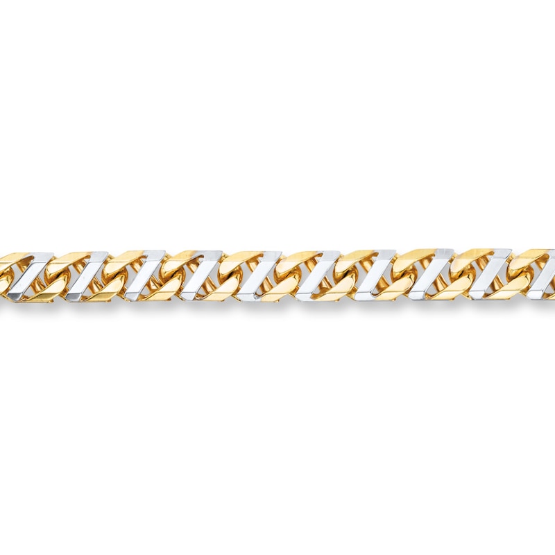 Main Image 1 of Previously Owned Solid Mariner Link Chain Necklace 10K Two-Tone Gold