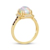 Thumbnail Image 2 of Previously Owned Le Vian Cushion-Cut Opal Ring 1/5 ct tw Diamonds 14K Honey Gold