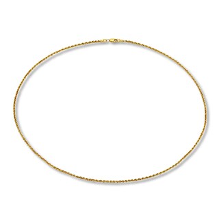 Double-Strand Fashion Chain Necklace 14K Yellow Gold 16