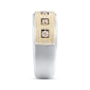 Thumbnail Image 1 of Previously Owned Men's Brown & White Diamond Ring 1/2 ct tw Round-cut 10K Two-Tone Gold