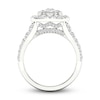 Thumbnail Image 4 of Previously Owned Multi-Diamond Engagement Ring 2 ct tw Round-cut 18K White Gold