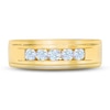 Thumbnail Image 3 of Previously Owned Men's THE LEO First Light Diamond Wedding Band 1/2 ct tw 14K Yellow Gold