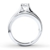 Thumbnail Image 1 of Previously Owned Diamond Bridal Set 1 ct tw Princess-cut 14K White Gold Size 7.25