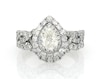 Thumbnail Image 0 of Previously Owned Neil Lane Pear-Shaped Diamond Halo Bridal Set 1-1/2 ct tw 14K White Gold Size 5.5