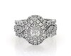 Thumbnail Image 1 of Previously Owned Neil Lane Pear-Shaped Diamond Double Halo Bridal Set 1-7/8 ct tw 14K White Gold Size 7