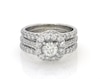 Thumbnail Image 1 of Previously Owned Neil Lane Round-Cut Diamond Halo Bridal Set 1-7/8 ct tw 14K White Gold Size 5.5