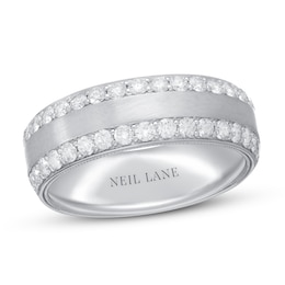 Previously Owned Neil Lane Men’s Diamond Wedding Band 1 ct tw 14K White Gold