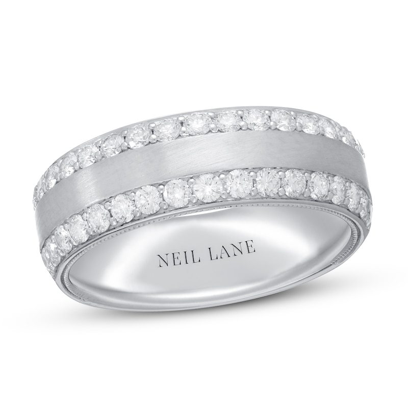 Main Image 1 of Previously Owned Neil Lane Men’s Diamond Wedding Band 1 ct tw 14K White Gold