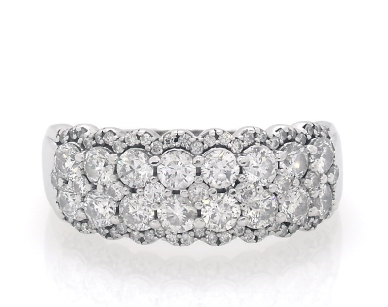 Main Image 1 of Previously Owned Diamond Ring 2 ct tw Round-cut 14K White Gold