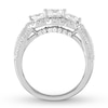 Thumbnail Image 2 of Previously Owned Three-Stone Diamond Ring 1-1/2 ct tw Round-cut 14K White Gold