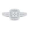 Thumbnail Image 3 of Previously Owned Multi-Diamond Engagement Ring 1/2 ct tw Round-cut 10K White Gold