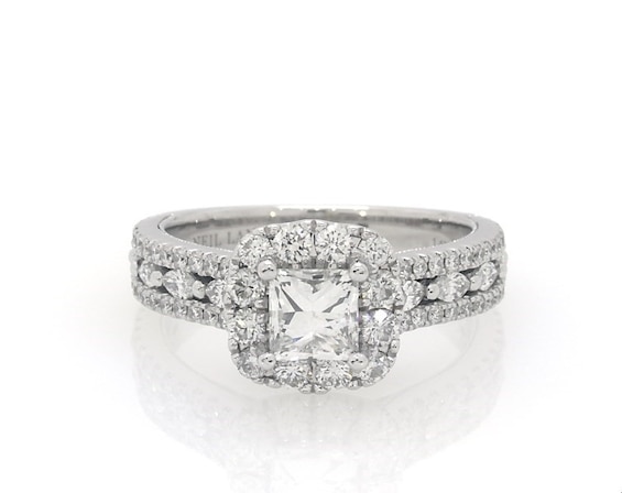 Previously Owned Neil Lane Premier Princess-Cut Diamond Engagement Ring 1-5/8 ct tw 14K White Gold
