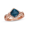Thumbnail Image 0 of Previously Owned Le Vian Blue Topaz Ring 1/2 ct tw Diamonds 14K Strawberry Gold
