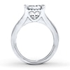Thumbnail Image 1 of Previously Owned Diamond Bridal Set 2 ct tw Princess/Round-cut 14K White Gold Size 4.5