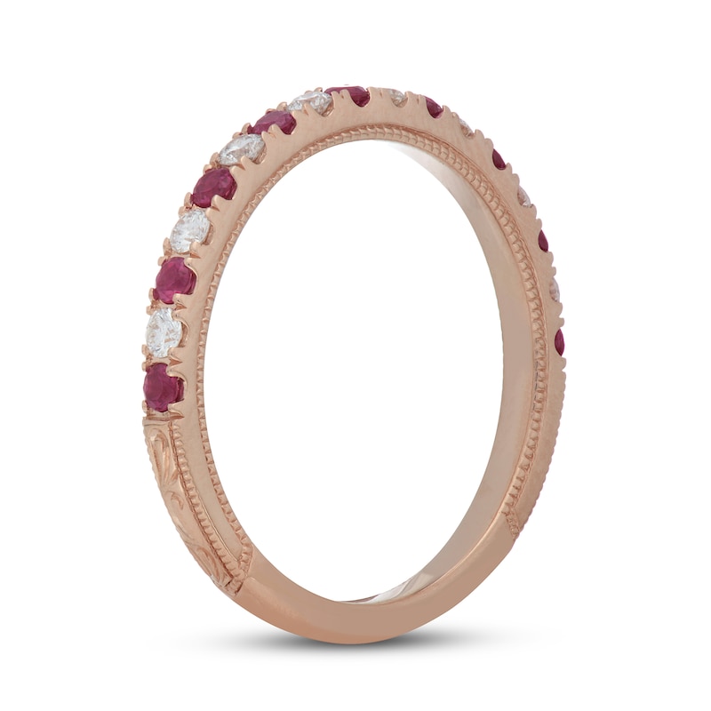 Main Image 2 of Previously Owned Neil Lane Ruby & Diamond Anniversary Ring 1/5 ct tw 14K Rose Gold