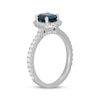 Thumbnail Image 2 of Previously Owned Neil Lane Oval-Cut London Blue Topaz & Diamond Engagement Ring 5/8 ct tw 14K White Gold