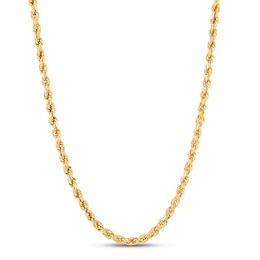 Previously Owned Rope Chain 3.0mm Hollow 14K Yellow Gold 20&quot;