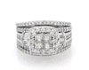 Thumbnail Image 1 of Previously Owned Princess-Cut Diamond Quad Bridal Set 1-7/8 ct tw 14K White Gold Size 6.5