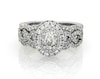 Thumbnail Image 1 of Previously Owned Neil Lane Oval-Cut Diamond Halo Bridal Set 1-3/8 ct tw 14K White Gold Size 6