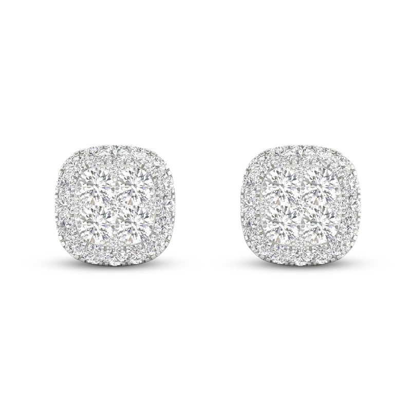 Previously Owned Lab-Created Diamonds by KAY Stud Earrings 1 ct tw 14K White Gold