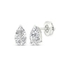 Thumbnail Image 1 of Previously Owned KAY Lab-Grown Diamonds Pear-Shaped Solitaire Stud Earrings 1 ct tw 14K White Gold (F/SI2)