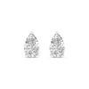 Thumbnail Image 2 of Previously Owned KAY Lab-Grown Diamonds Pear-Shaped Solitaire Stud Earrings 1 ct tw 14K White Gold (F/SI2)