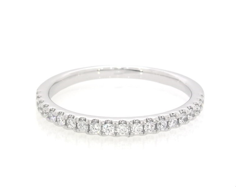 Main Image 1 of Previously Owned THE LEO Legacy Lab-Grown Diamond Wedding Band 1/4 ct tw 14K White Gold